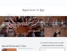 Tablet Screenshot of beyond2yoga.com